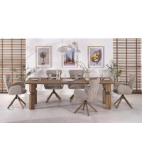 MELTON stół rozkładany 200-300x101x76 cm jasny orzech (3p1szt)