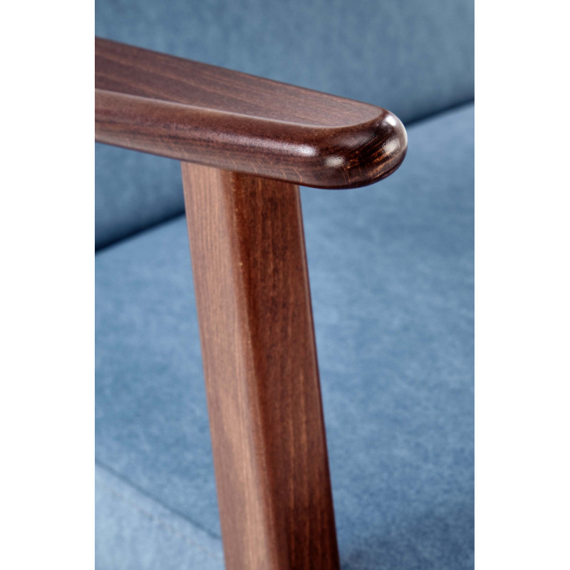 MILANO 1S fotel - niebieski tap. Castel 74 (1p1szt)