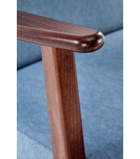 MILANO 1S fotel - niebieski tap. Castel 74 (1p1szt)