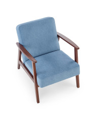 MILANO 1S fotel - niebieski tap. Castel 74 (1p1szt)