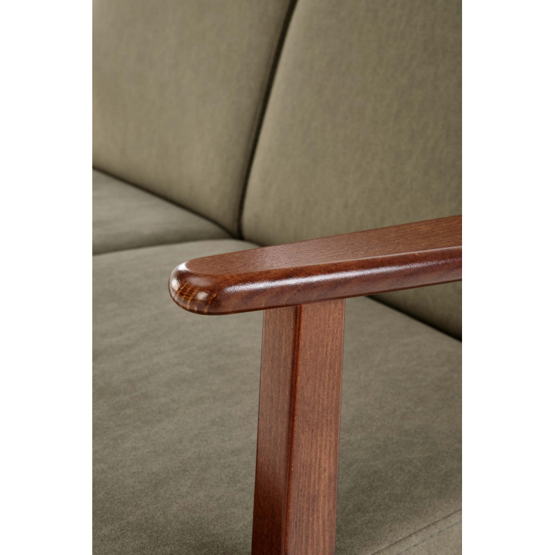 MILANO 2S sofa - oliwkowy tap. Castel 39 (1p1szt)