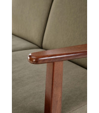 MILANO 2S sofa - oliwkowy tap. Castel 39 (1p1szt)