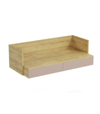 MOBIUS BIURKO 2S korpus: hikora naturalna, fronty - antyczny róż (1p1szt)