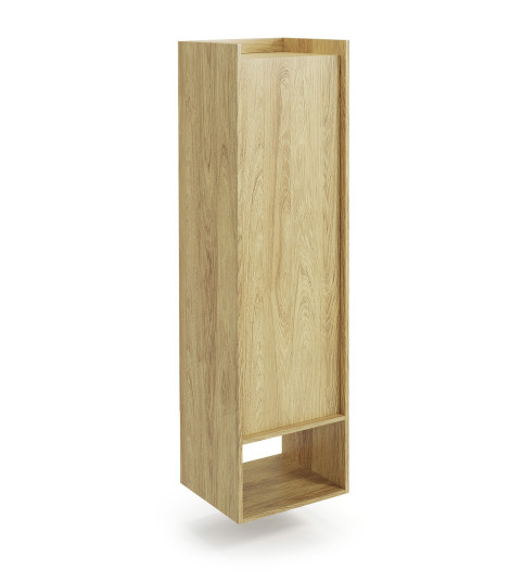 MOBIUS REGAŁ 1D korpus: hikora naturalna, fronty - hikora naturalna (2p1szt)