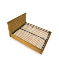 MODULO korpus łóżko 160 - musztardowy tap. Monolith 48 (3p1szt)