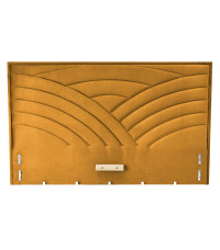 MODULO W3 łóżko 160 - wezgłowie musztardowy tap. Monolith 48 (1p1szt)