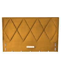 MODULO W4 łóżko 160 - wezgłowie musztardowy tap. Monolith 48 (1p1szt)