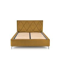 MODULO W4 łóżko 160 - wezgłowie musztardowy tap. Monolith 48 (1p1szt)