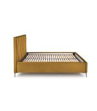 MODULO W4 łóżko 160 - wezgłowie musztardowy tap. Monolith 48 (1p1szt)