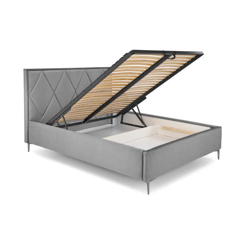 MODULO W4 łóżko 160 - wezgłowie popiel tap. Monolith 85 (1p1szt)