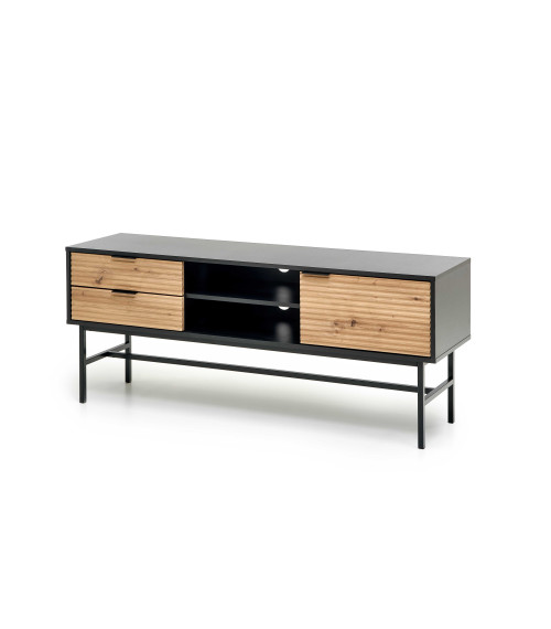 MURANO RTV-1 stolik RTV dąb artisan/czarny (1p1szt)
