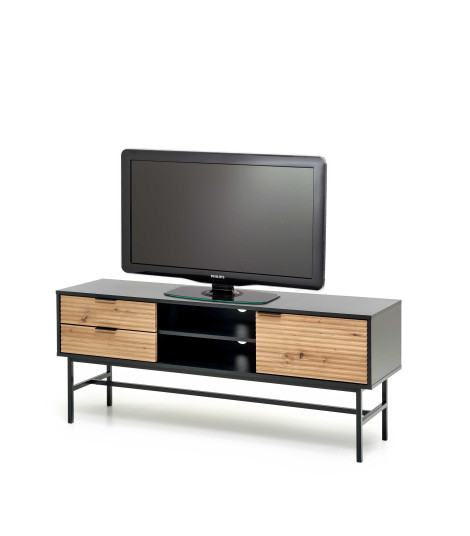 MURANO RTV-1 stolik RTV dąb artisan/czarny (1p1szt)