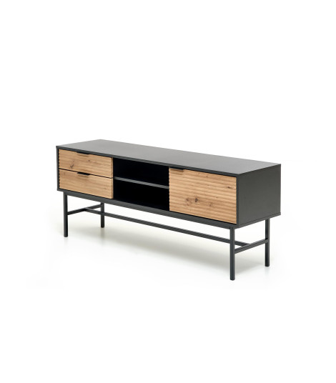 MURANO RTV-1 stolik RTV dąb artisan/czarny (1p1szt)