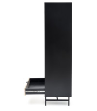 MURANO S-1 szafa dąb artisan/czarny (2p1szt)