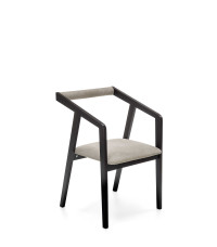 AZUL krzesło czarny / tap. popiel (1p2szt)