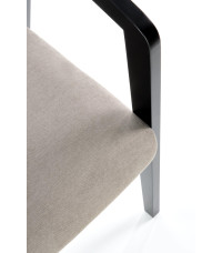 AZUL krzesło czarny / tap. popiel (1p2szt)