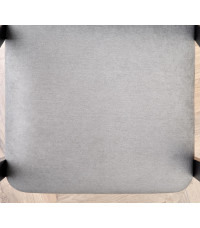 AZUL krzesło czarny / tap. popiel (1p2szt)