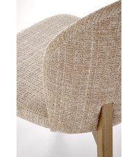 BASSO krzesło jasny orzech / tap: CREMONA 14 (beżowy)