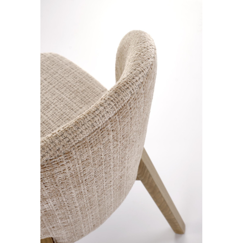 BASSO krzesło jasny orzech / tap: CREMONA 14 (beżowy)