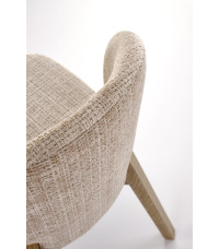 BASSO krzesło jasny orzech / tap: CREMONA 14 (beżowy)