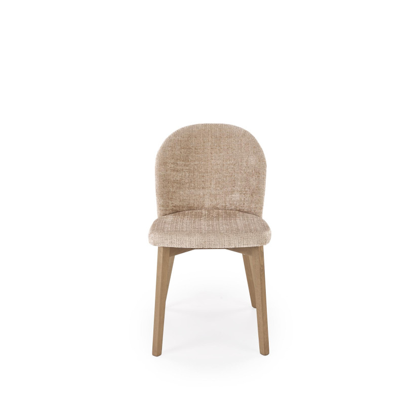 BASSO krzesło jasny orzech / tap: CREMONA 14 (beżowy)