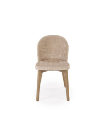 BASSO krzesło jasny orzech / tap: CREMONA 14 (beżowy)