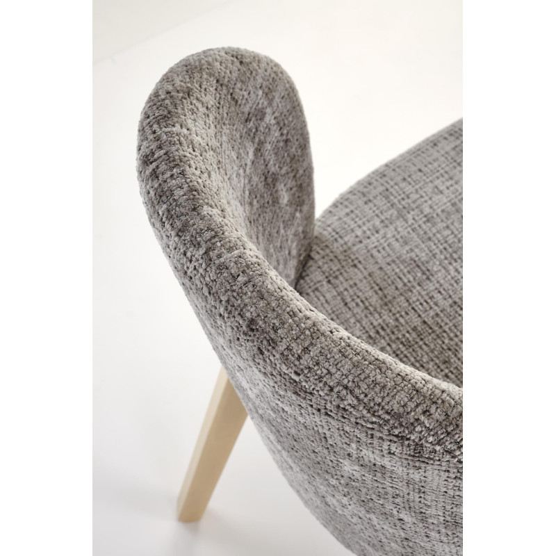 BASSO krzesło dąb naturalny / tap: CREMONA 96 (popiel)