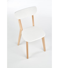 BUGGI krzesło naturalny / biały (1p2szt)