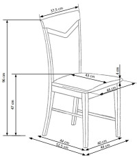 CITRONE krzesło biały / tap: INARI 23 (1p2szt)