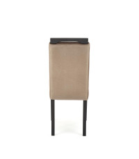 CLARION 2 krzesło czarny / tap: MONOLITH 09 (j. brąz) (1p2szt)