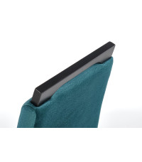 CLARION 2 krzesło czarny / tap: MONOLITH 37 (c. zielony) (1p2szt)