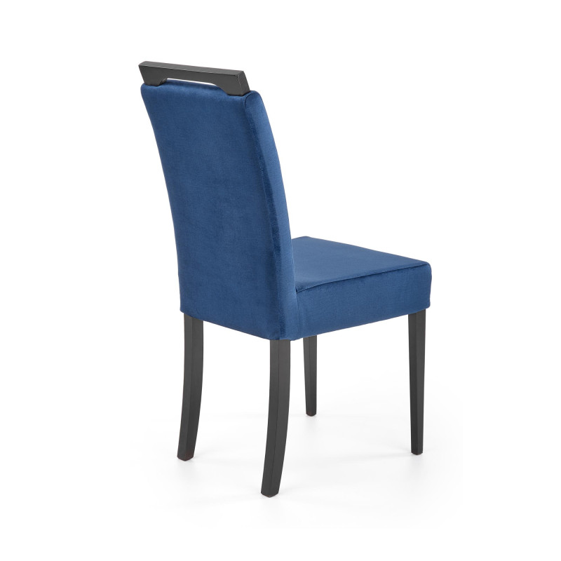 CLARION 2 krzesło czarny / tap: MONOLITH 77 (granatowy) (1p2szt)