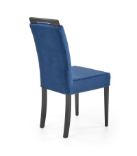 CLARION 2 krzesło czarny / tap: MONOLITH 77 (granatowy) (1p2szt)