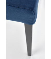 CLARION 2 krzesło czarny / tap: MONOLITH 77 (granatowy) (1p2szt)