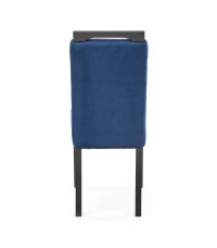 CLARION 2 krzesło czarny / tap: MONOLITH 77 (granatowy) (1p2szt)