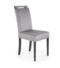 CLARION 2 krzesło czarny / tap: MONOLITH 85 (popiel) (1p2szt)