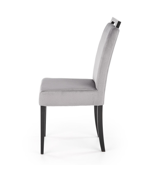 CLARION 2 krzesło czarny / tap: MONOLITH 85 (popiel) (1p2szt)