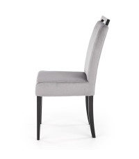 CLARION 2 krzesło czarny / tap: MONOLITH 85 (popiel) (1p2szt)