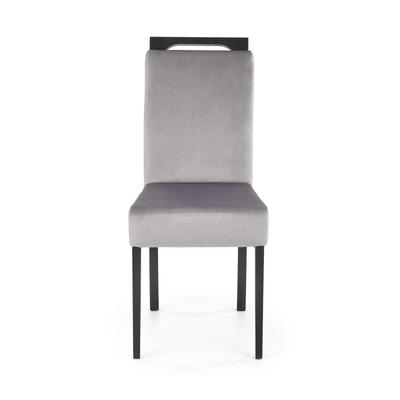 CLARION 2 krzesło czarny / tap: MONOLITH 85 (popiel) (1p2szt)