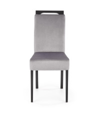 CLARION 2 krzesło czarny / tap: MONOLITH 85 (popiel) (1p2szt)