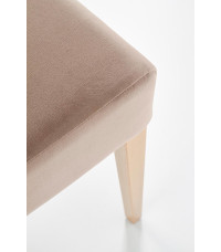 CLARION krzesło dąb miodowy / tap: MONOLITH 09 (j. brąz) (1p2szt)