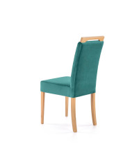 CLARION krzesło dąb miodowy / tap: MONOLITH 37 (c. zielony) (1p2szt)