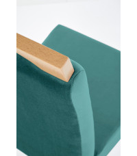 CLARION krzesło dąb miodowy / tap: MONOLITH 37 (c. zielony) (1p2szt)