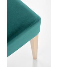 CLARION krzesło dąb miodowy / tap: MONOLITH 37 (c. zielony) (1p2szt)