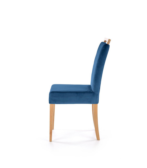CLARION krzesło dąb miodowy / tap: MONOLITH 77 (granatowy) (1p2szt)