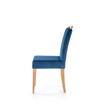 CLARION krzesło dąb miodowy / tap: MONOLITH 77 (granatowy) (1p2szt)