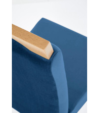 CLARION krzesło dąb miodowy / tap: MONOLITH 77 (granatowy) (1p2szt)