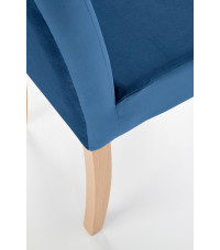 CLARION krzesło dąb miodowy / tap: MONOLITH 77 (granatowy) (1p2szt)