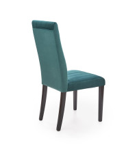 DIEGO 2 krzesło czarny / tap. velvet pikowany Pasy - MONOLITH 37 (ciemny zielony) (1p2szt)