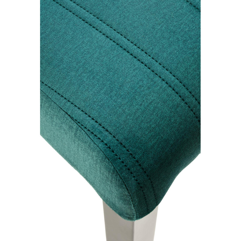 DIEGO 2 krzesło czarny / tap. velvet pikowany Pasy - MONOLITH 37 (ciemny zielony) (1p2szt)